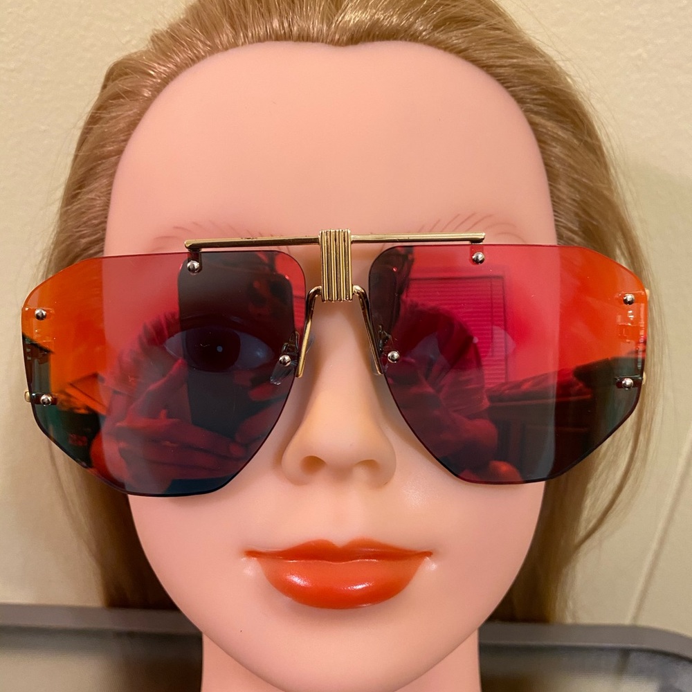 Brown Mirror Color Transformation Sunglasses